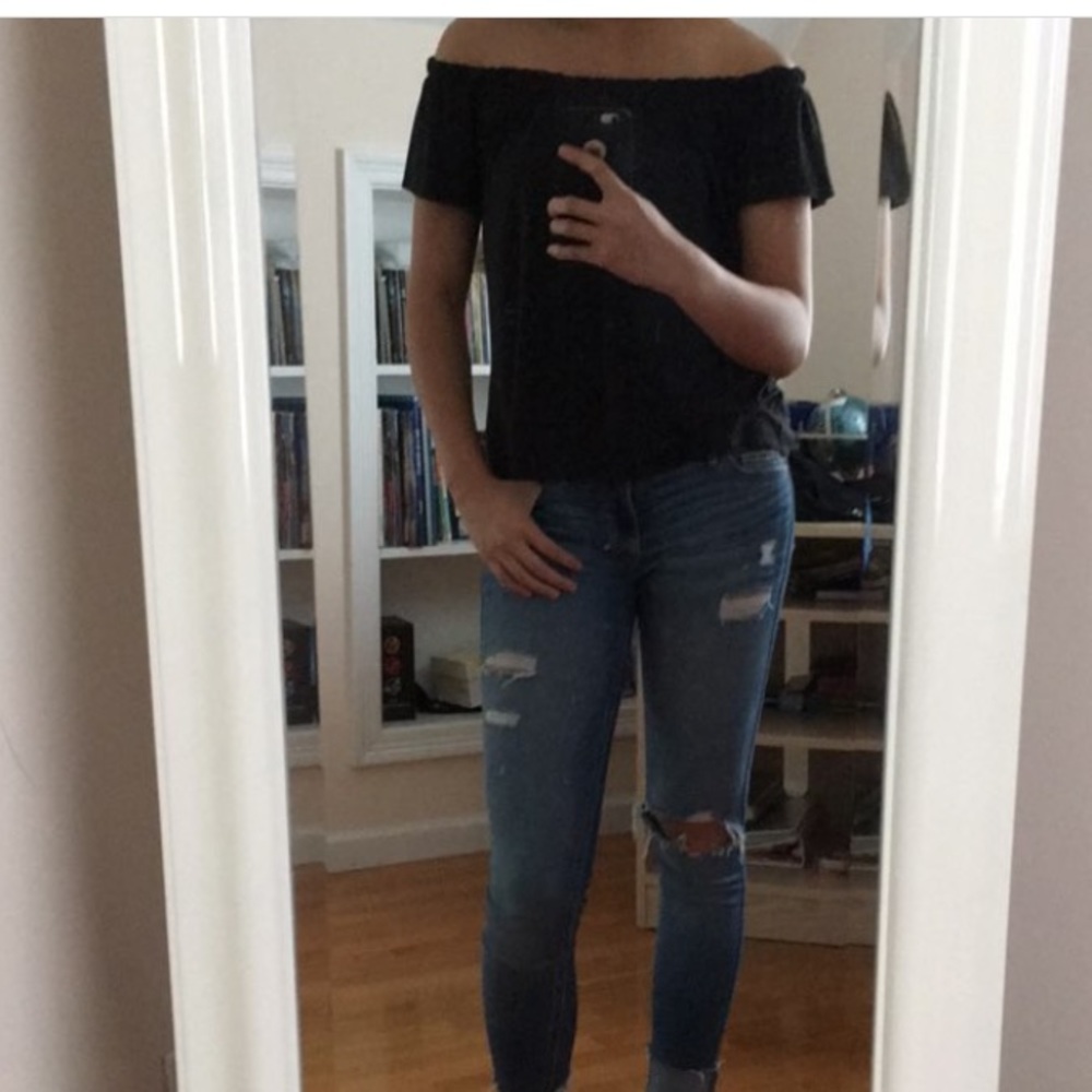 SOLD Off the shoulder Hollister shirt